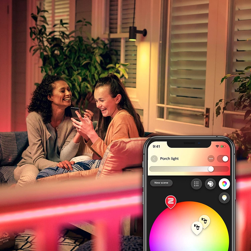Tira LED RGBW com regulação Philips Hue OUTDOOR STRIP LED/20,5W 2m IP67