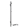 Toalheiro 10,3x118 cm inox/preto