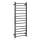 Toalheiro 45x132 cm inox/preto