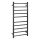 Toalheiro 45x96 cm inox/preto