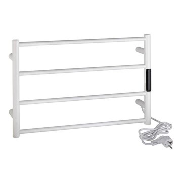 Toalheiro 56x37 cm aço inoxidável/branco