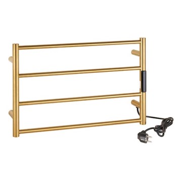 Toalheiro 56x37 cm aço inoxidável/dourado