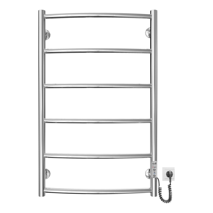 Toalheiro aquecido em escada CLASSIC 100W/230V 81x53cm aço inoxidável/cromado brilhante direita