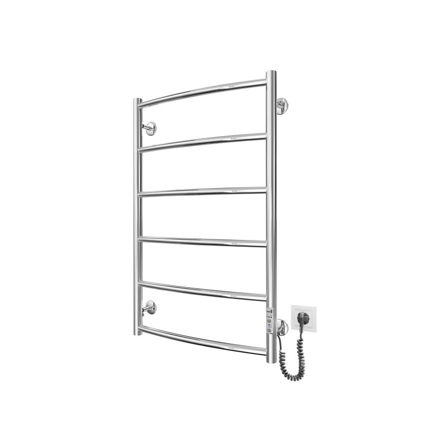 Toalheiro aquecido em escada CLASSIC 100W/230V 81x53cm aço inoxidável/cromado brilhante direita