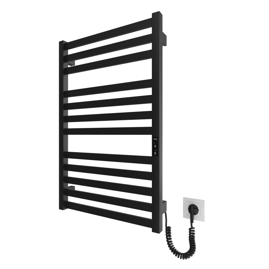 Toalheiro aquecido em escada HF OXFORD 170W/230V 77x53 cm preto