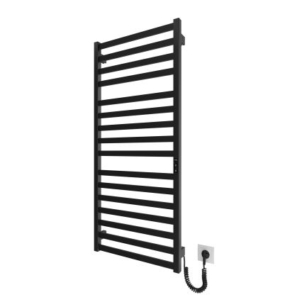 Toalheiro aquecido em escada HF OXFORD 255W/230V 117x53 cm preto