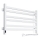 Toalheiro aquecido para casa de banho com termostato AVANGARD 316W/230V 50,6 cm IP44 branco, ligação à direita, perfil quadrado