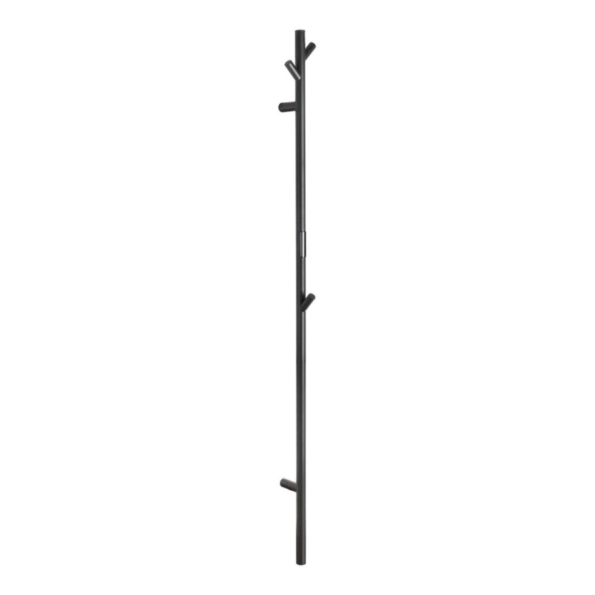 Toalheiro eléctrico 172 cm, preto