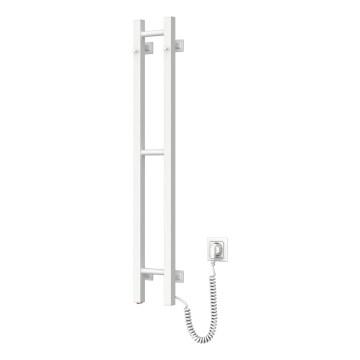 Toalheiro eléctrico SILOUETTE 187W/230V 101,1 cm IP44 branco direito de perfil quadrado