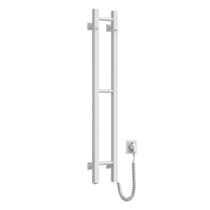 Toalheiro eléctrico SILOUETTE 187W/230V 101,1 cm IP44 branco direito de perfil quadrado