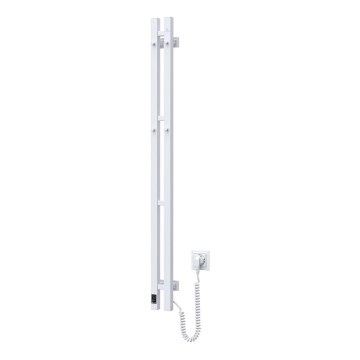 Toalheiro elétrico com termóstato SILOUETTE 187W/230V 120,6 cm IP44 branco direita angular