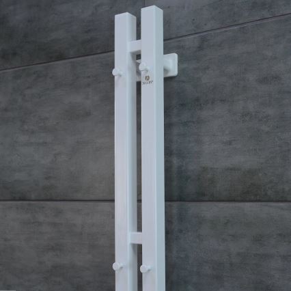 Toalheiro elétrico com termóstato SILOUETTE 187W/230V 120,6 cm IP44 branco direita angular