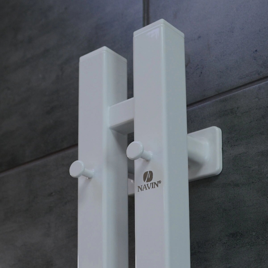 Toalheiro elétrico com termóstato SILOUETTE 187W/230V 120,6 cm IP44 branco direita angular
