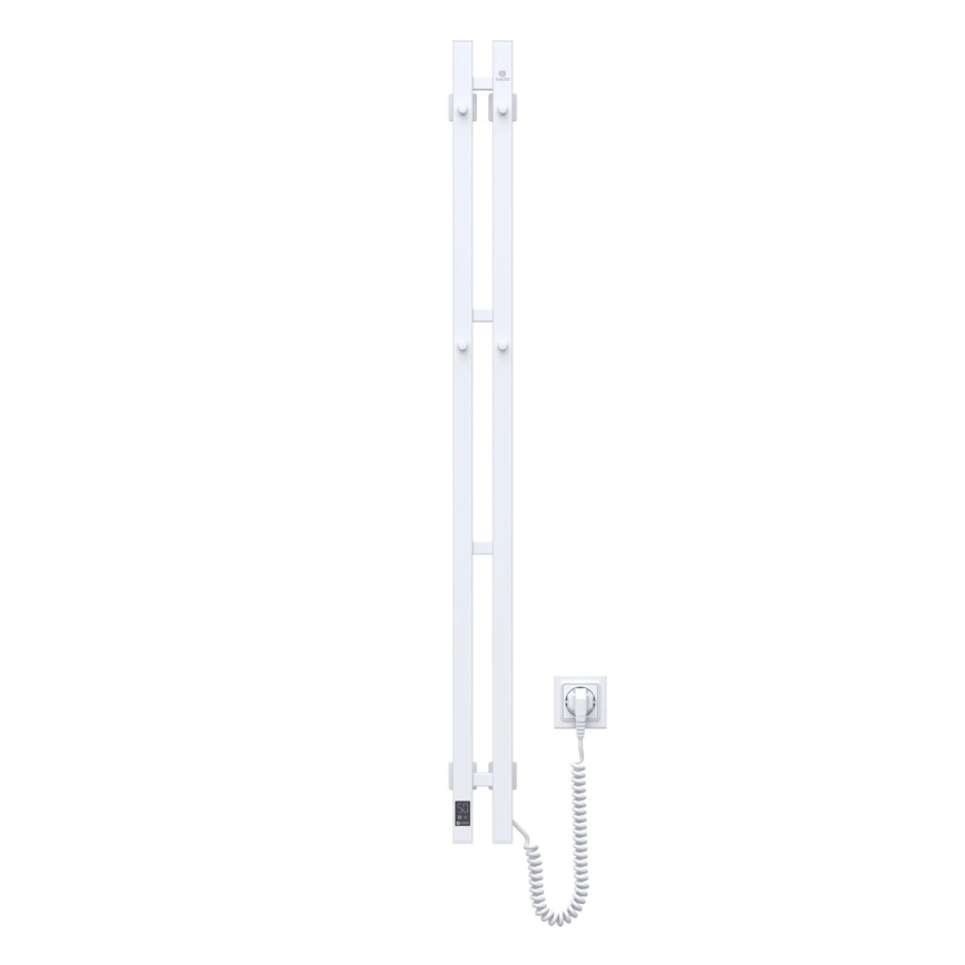 Toalheiro elétrico com termóstato SILOUETTE 187W/230V 120,6 cm IP44 branco direita angular