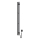 Toalheiro elétrico com termóstato SILOUETTE 200W/230V 150,6cm IP44 preto, versão direita