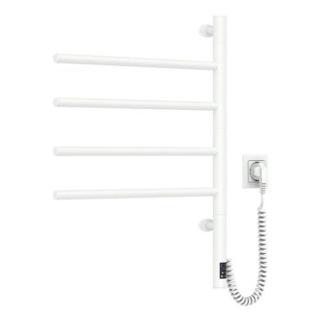 Toalheiro elétrico rotativo com termóstato ARABESQUE 150W/230V 64,6 cm IP44 branco