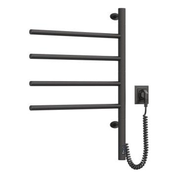 Toalheiro elétrico rotativo com termóstato ARABESQUE 150W/230V 64,6 cm IP44 preto