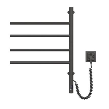 Toalheiro elétrico rotativo com termóstato ARABESQUE 150W/230V 64,6 cm IP44 preto