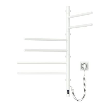 Toalheiro elétrico rotativo com termóstato ARABESQUE 196W/230V 81,8 cm IP44 branco
