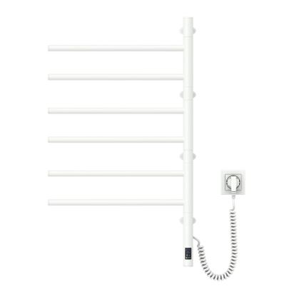 Toalheiro elétrico rotativo com termóstato ARABESQUE 196W/230V 81,8 cm IP44 branco