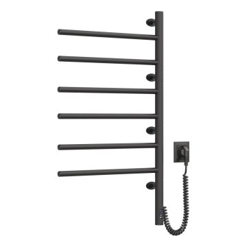Toalheiro elétrico rotativo com termóstato ARABESQUE 196W/230V 81,8 cm IP44 preto