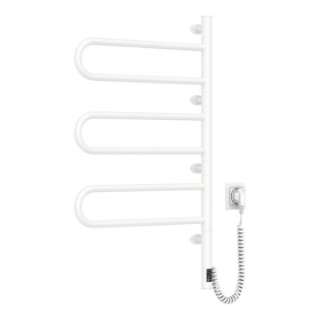 Toalheiro elétrico rotativo com termóstato FOUETTE 185W/230V 81,8 cm IP44 branco