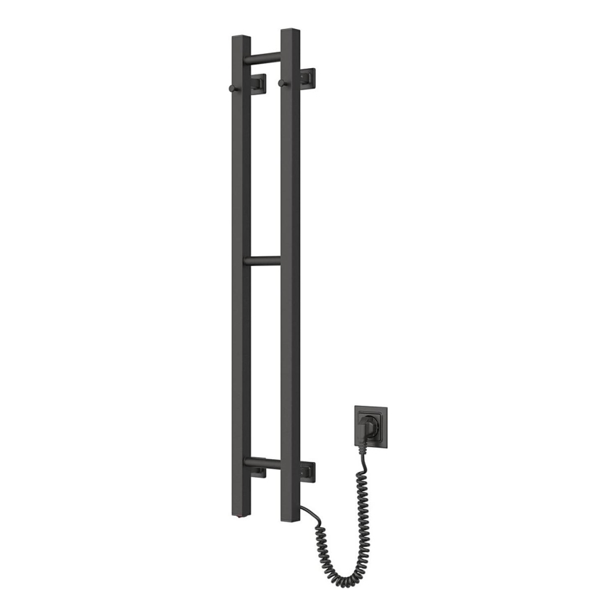 Toalheiro elétrico SILOUETTE 187W/230V 101,1 cm IP44 preto direita angular
