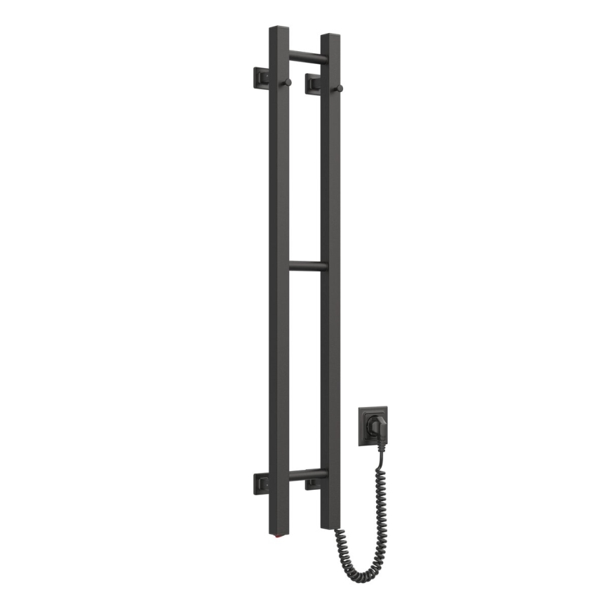 Toalheiro elétrico SILOUETTE 187W/230V 101,1 cm IP44 preto direita angular