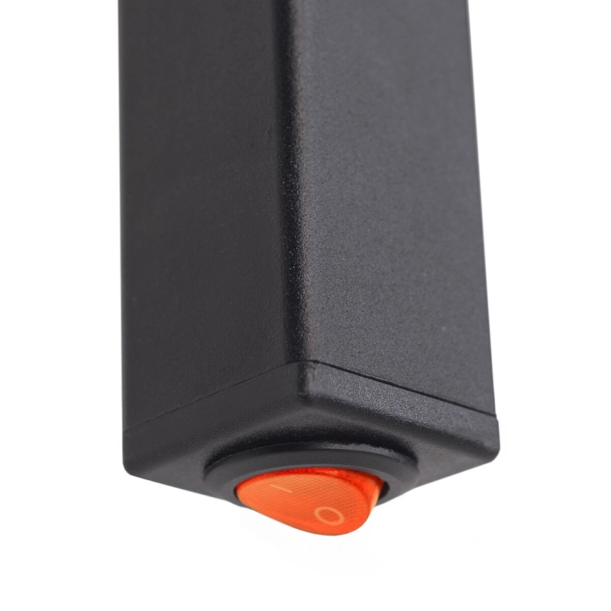 Toalheiro elétrico SILOUETTE 187W/230V 101,1 cm IP44 preto direita angular