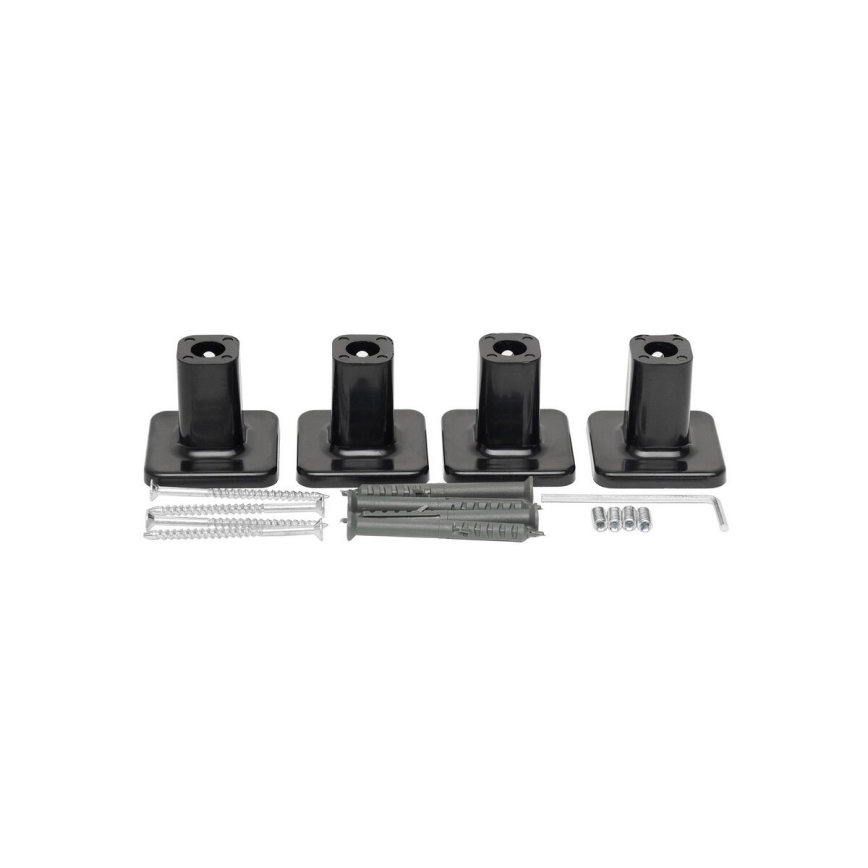Toalheiro elétrico SILOUETTE 187W/230V 101,1 cm IP44 preto direita angular
