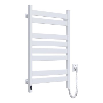 Toalheiro radiador para casa de banho com termóstato LARGO 432W/230V 80,6 cm IP44 branco direito angular