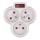 Tomada dividida com um interruptor 3x10A/230V