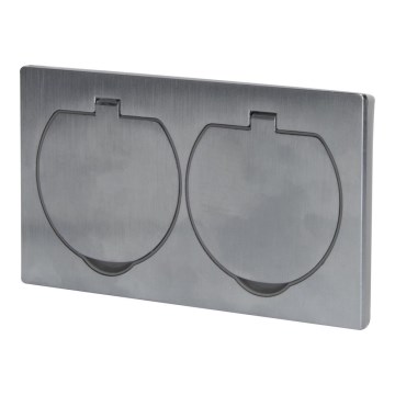 Tomada exterior dupla de chão integrada IP55