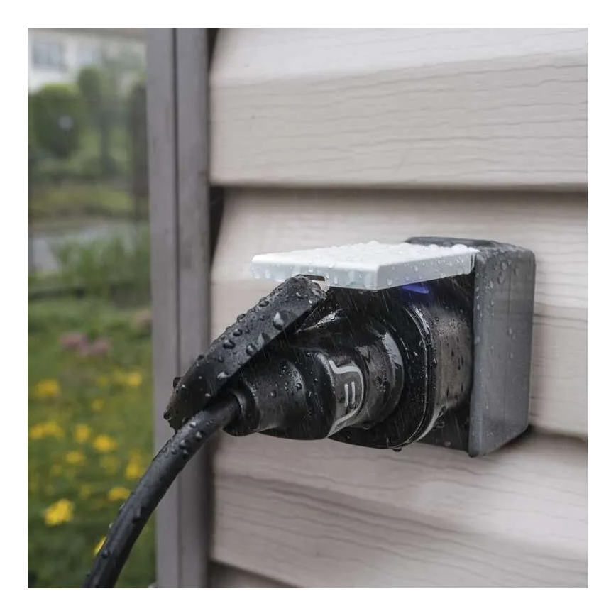 Tomada exterior inteligente GoSmart 3680W/230V/16A Wi-Fi Tuya IP44