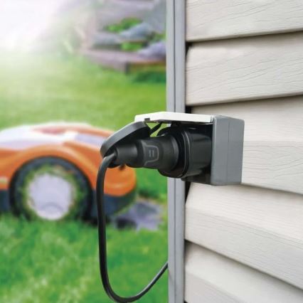 Tomada exterior inteligente GoSmart 3680W/230V/16A Wi-Fi Tuya IP44