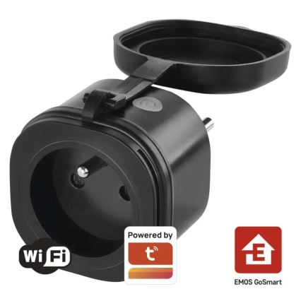 Tomada exterior inteligente GoSmart 3680W/230V/16A Wi-Fi Tuya IP44