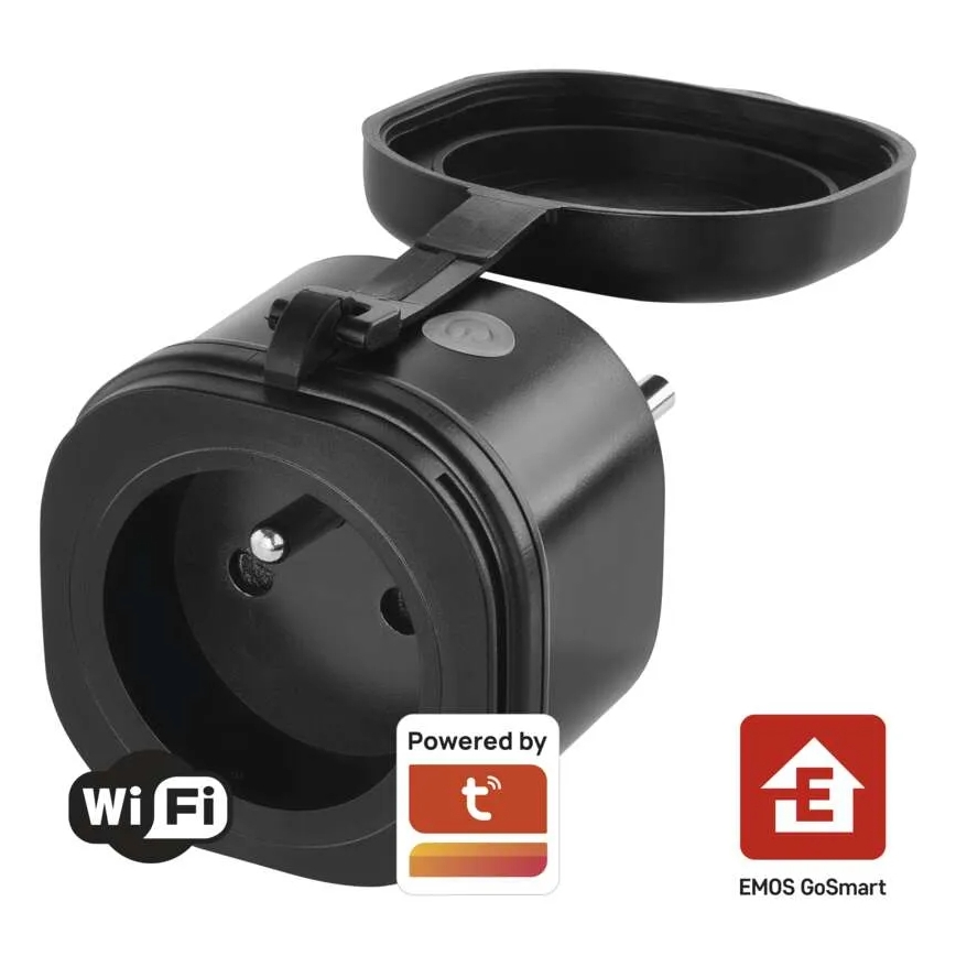 Tomada exterior inteligente GoSmart 3680W/230V/16A Wi-Fi Tuya IP44
