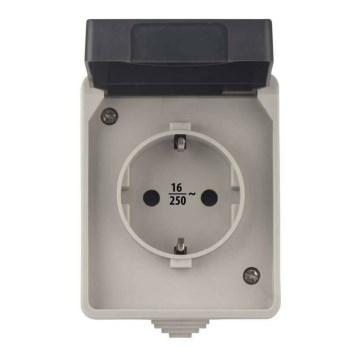 Tomada exterior SCHUKO 250V/16A IP44