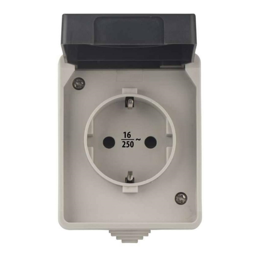 Tomada exterior SCHUKO 250V/16A IP44