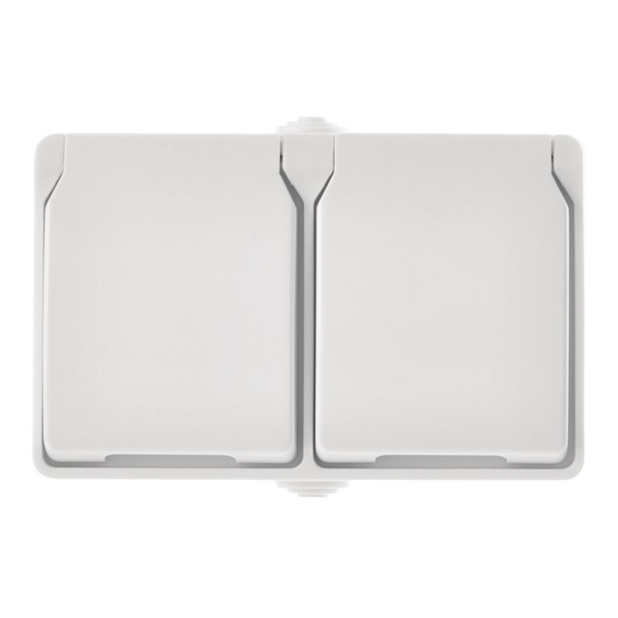 Tomada externa 2xFRENCH 250V/16A IP44