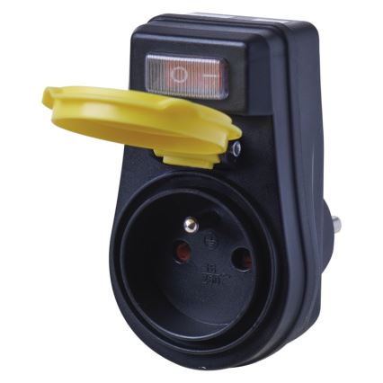 Tomada externa com interruptor FRENCH 250V/16A IP44
