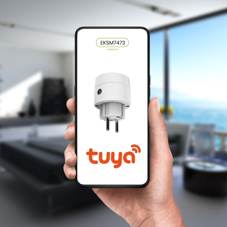 Tomada inteligente 2300W/230V/10A Wi-Fi Tuya