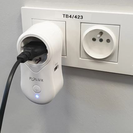 Tomada inteligente SMART 3400W/230V Wi-Fi Tuya + USB SCHUKO