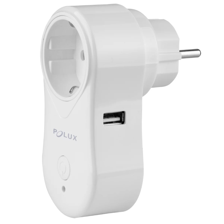 Tomada inteligente SMART 3400W/230V Wi-Fi Tuya + USB SCHUKO