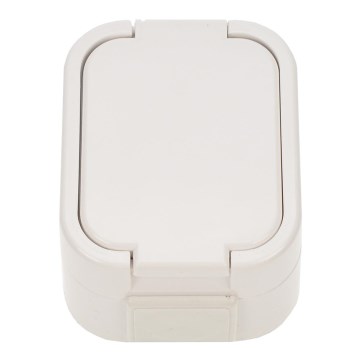 Tomada para ambiente húmido com tampa IP44
