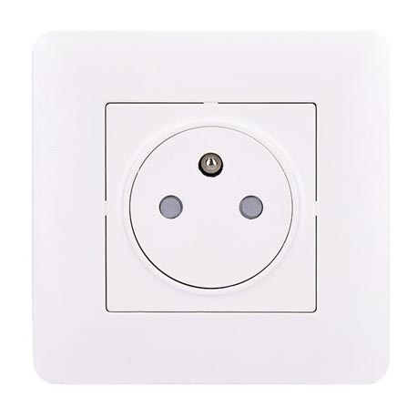 Tomada SLIM PUSH, branco