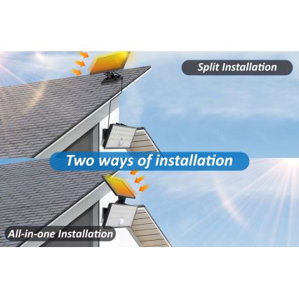 Top Light - Candeeiro Solar de parede HELEON VARIO LED/8W/3,7V IP65 4000K + comando