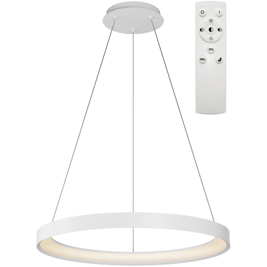 Top Light - Candeeiro suspenso LED com regulação ORBIT LED/40W/230V 3000-6500K diâmetro 50 cm branco + comando
