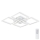 Top Light - Candelabro integrado LED com regulação RIVIERA 4xLED/16,25W/230V angular branco + controlo remoto