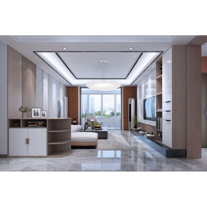 Top Light - Candelabro suspenso LED com regulação STONE LED/51W/230V 3000-6500K + controlo remoto